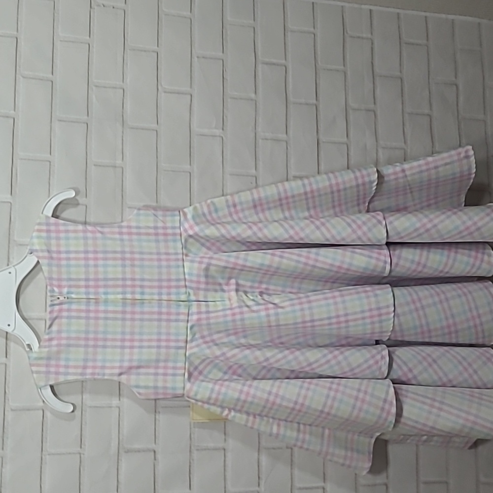 NWT Girls Good Lad pastel check dress - Picture 2 of 5